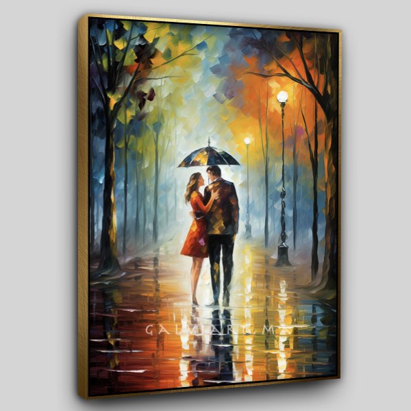 Étreinte Sous la Pluie