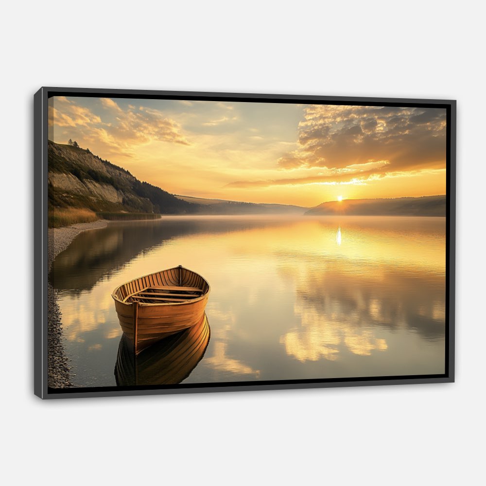 Crépuscule au bord du lac