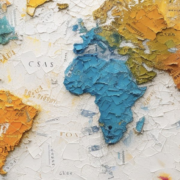 Carte Monde Colorée