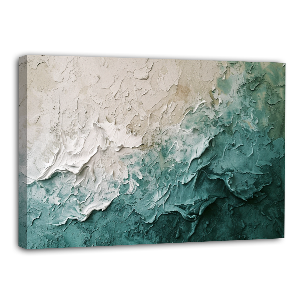 Vagues Abstraites Vertes et Bleues