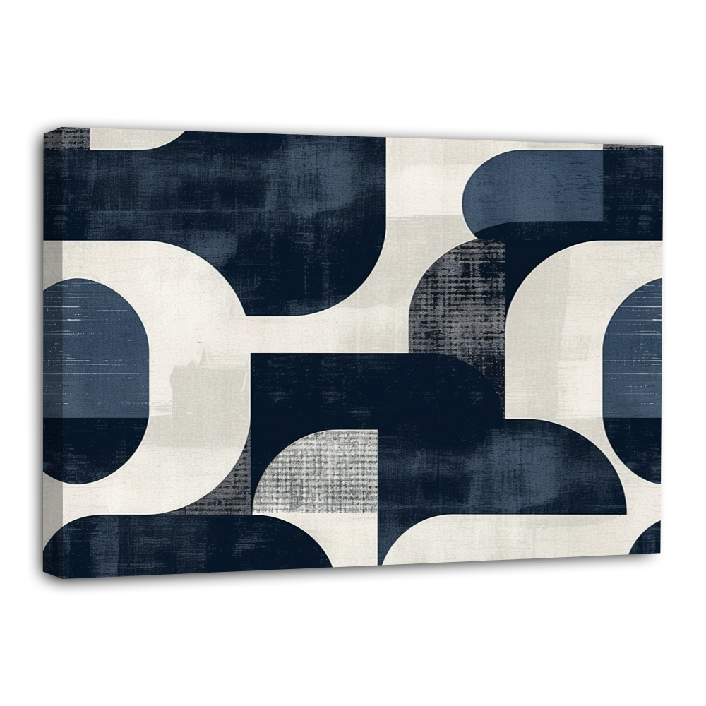 Formes Minimalistes en Bleu Marine