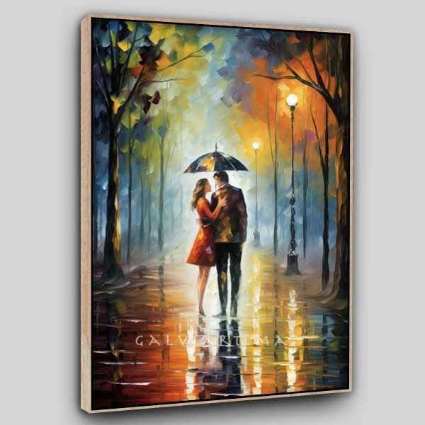 Étreinte Sous la Pluie