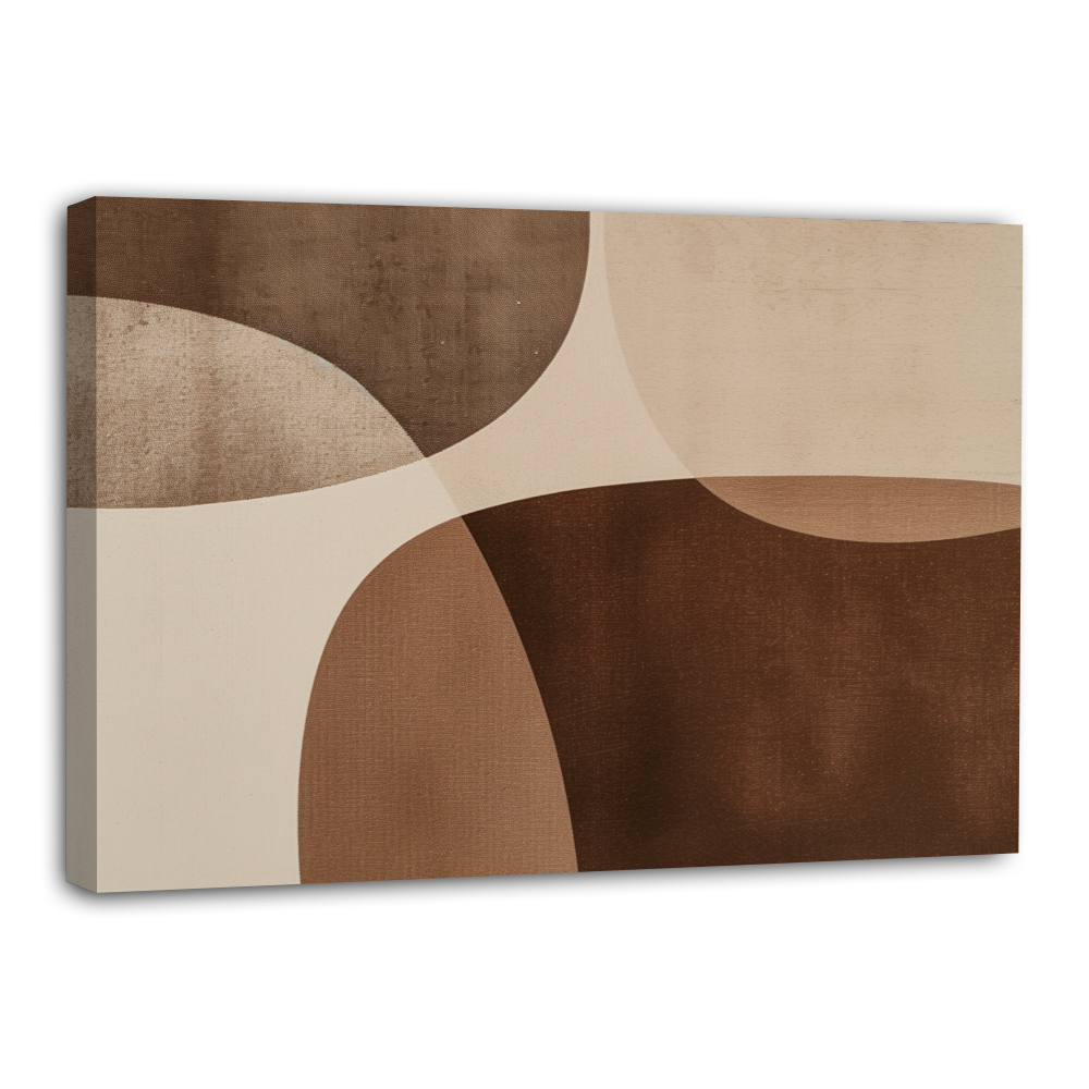Esquisse Minimaliste Rétro - Tons Marron et Beige