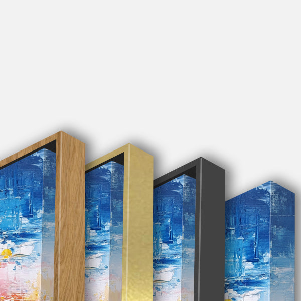 Peinture Abstraite Émotionnelle sur le Thème de l'Eau