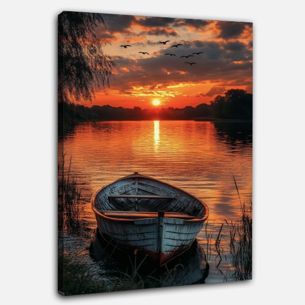 Lac au Coucher de Soleil