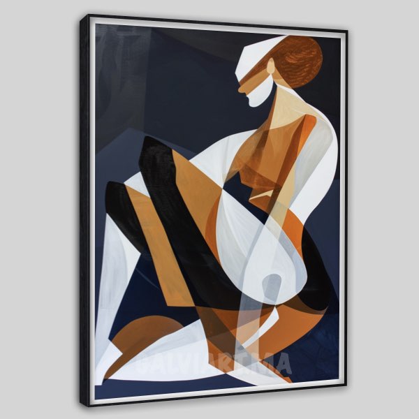 Femme Cubiste Élégante