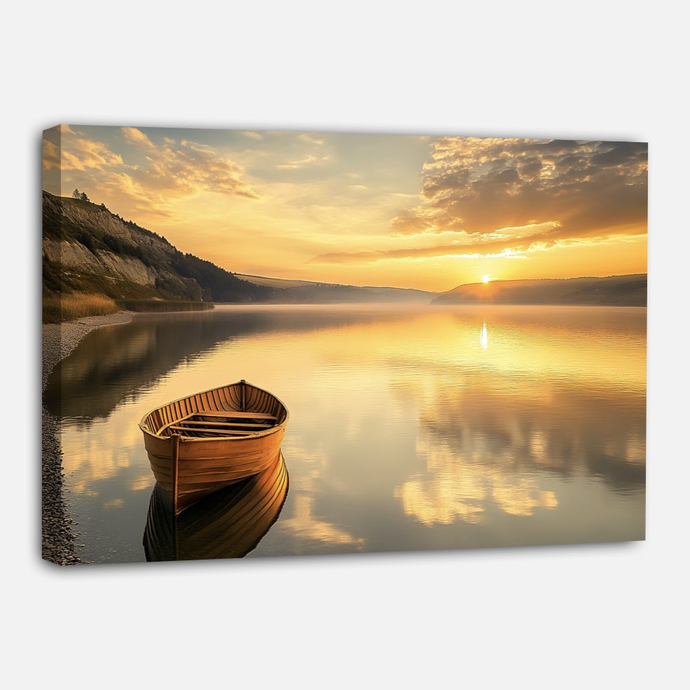 Crépuscule au bord du lac