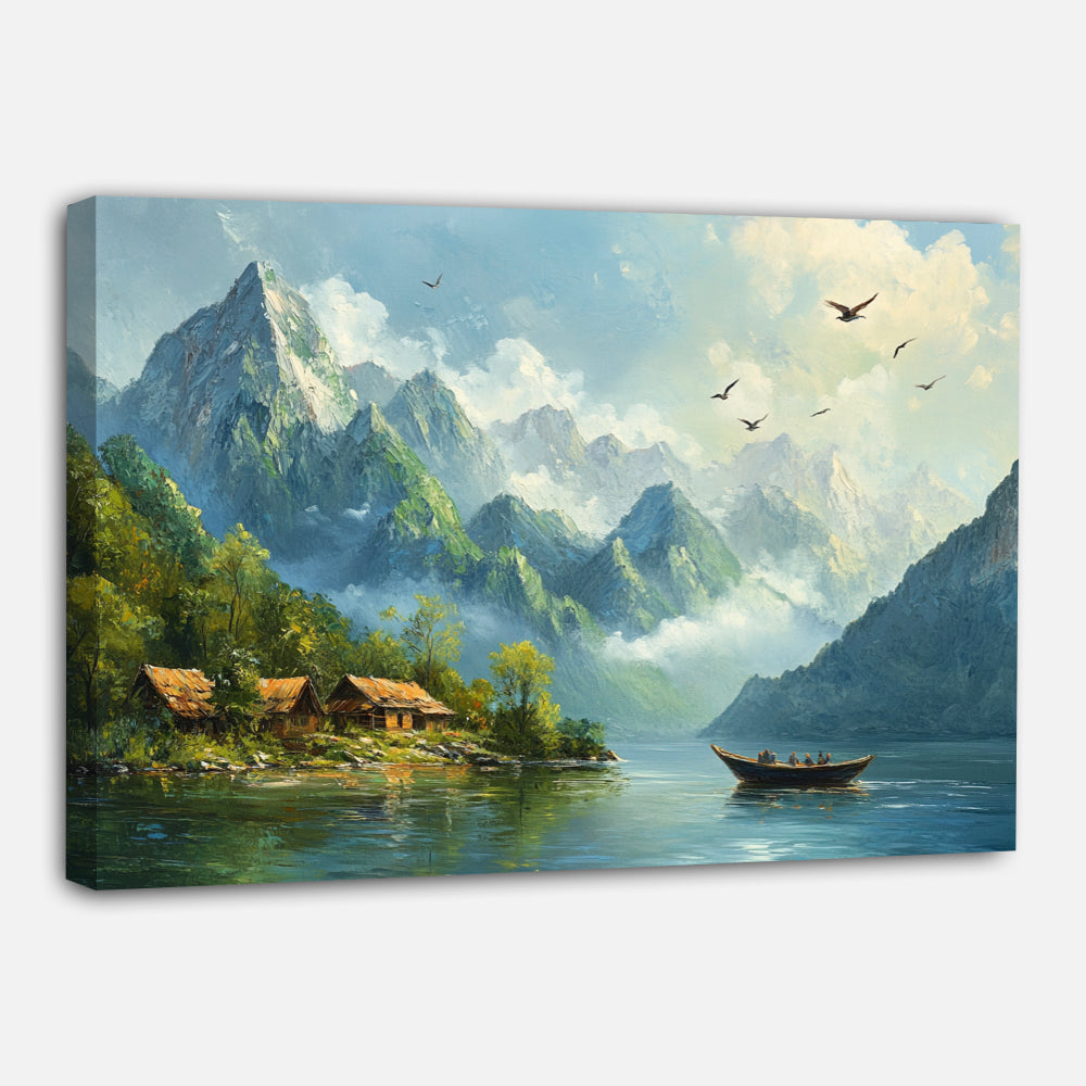 Paysage Montagne Lac