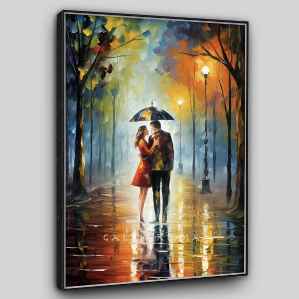 Étreinte Sous la Pluie