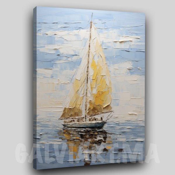 Bateau Jaune Océan Bleu