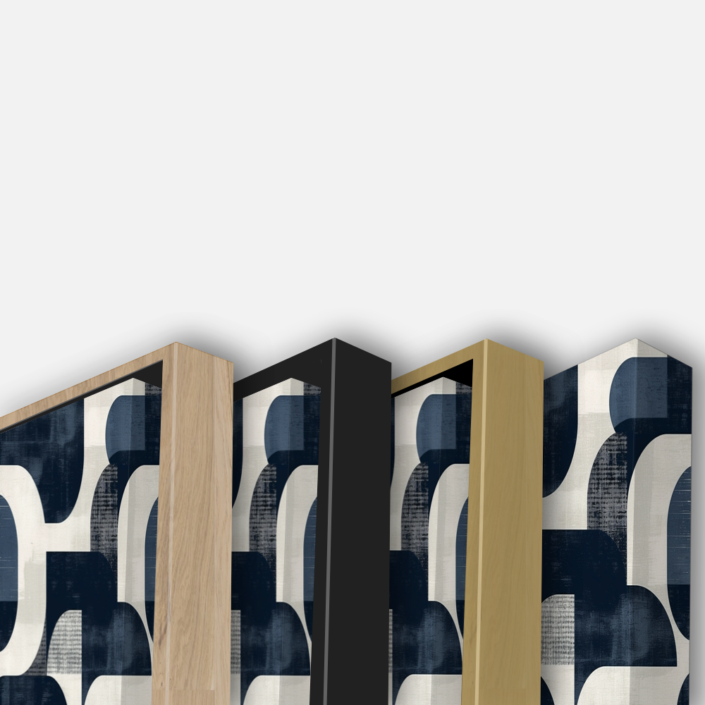 Formes Minimalistes en Bleu Marine