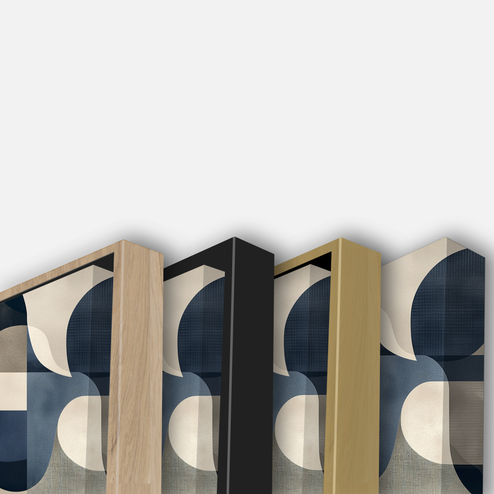 Ondulations Bleues et Grises
