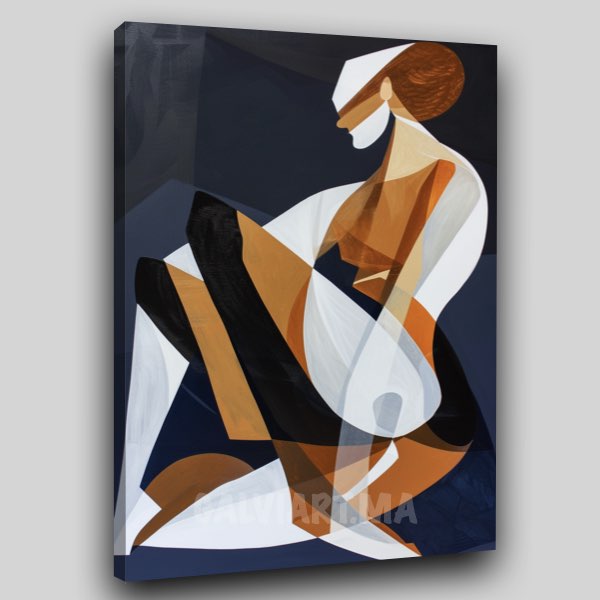 Femme Cubiste Élégante