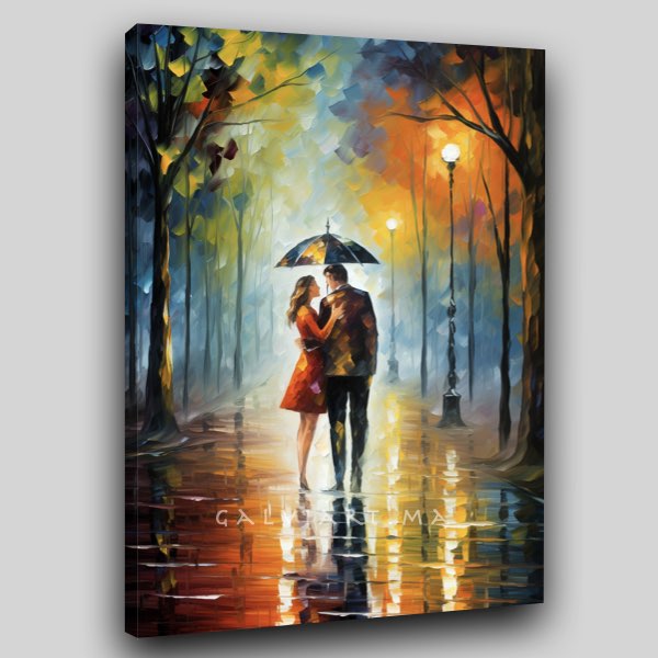 Étreinte Sous la Pluie