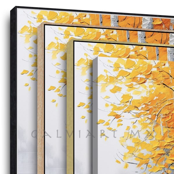 Peinture à l'Huile Arbres et Eau