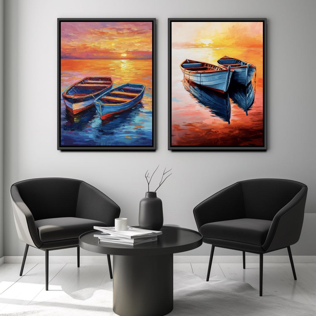 Bateaux au Lever du Soleil