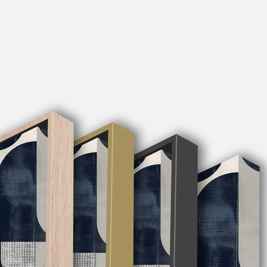 Formes Minimalistes en Bleu Marine