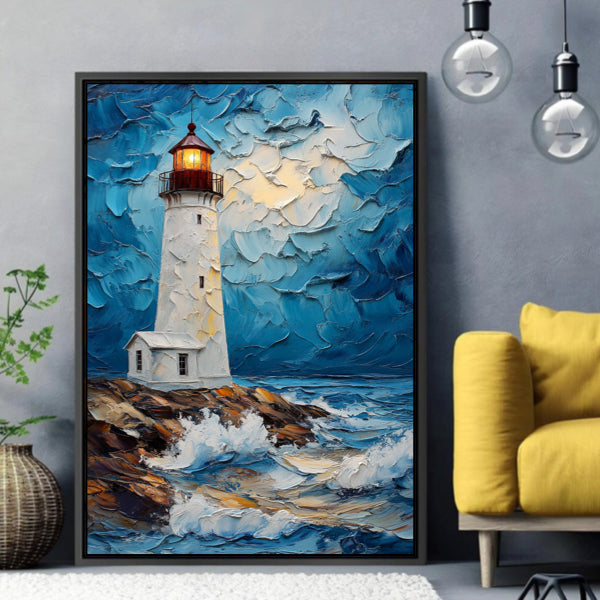 Nuit orageuse phare