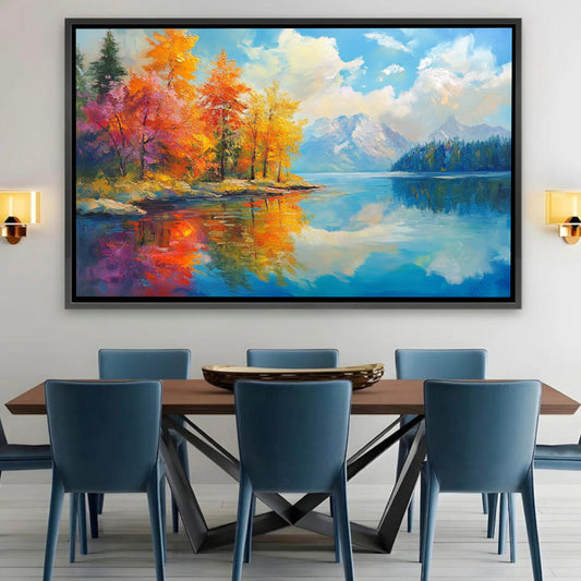 Nature colorée et vibrante