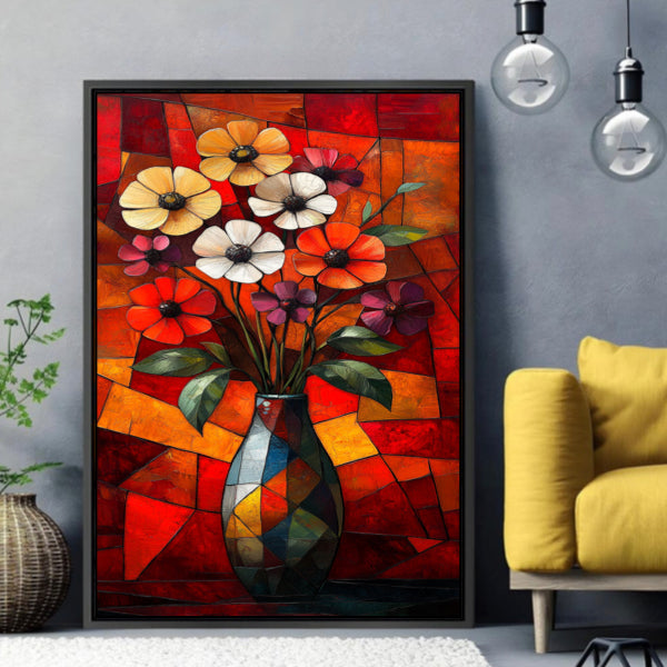 Fleurs Cubiste Minimaliste