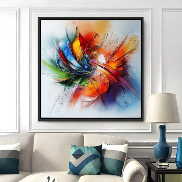 Art abstrait moderne - Couleurs élégantes pour bureau