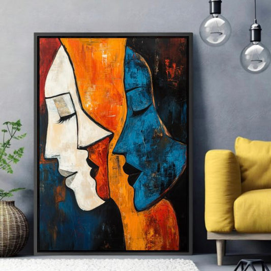 Tableau Abstrait Imprimé sur Toile - Décoration Murale Moderne
