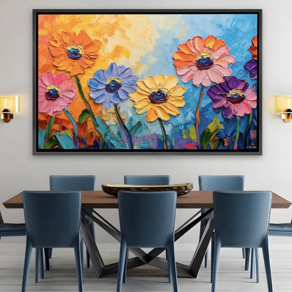 Fleurs reliefs vivants
