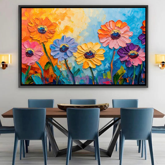 Fleurs reliefs vivants
