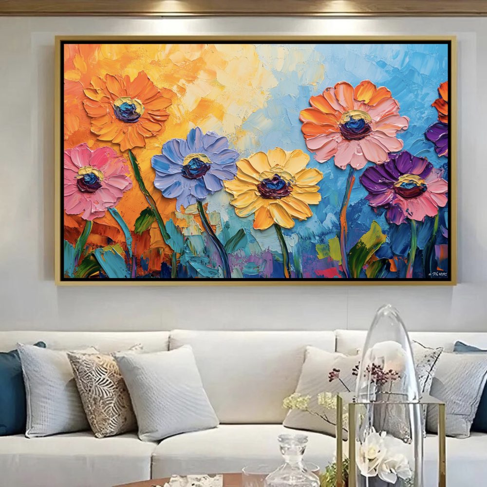 Fleurs reliefs vivants
