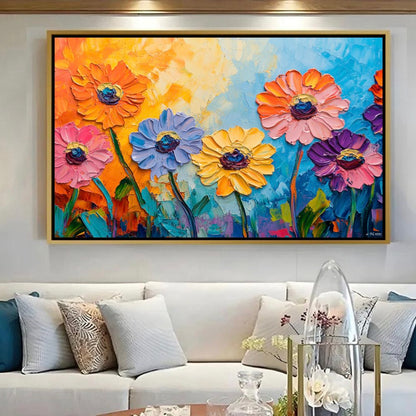 Fleurs reliefs vivants