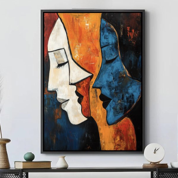 Tableau Abstrait Imprimé sur Toile - Décoration Murale Moderne