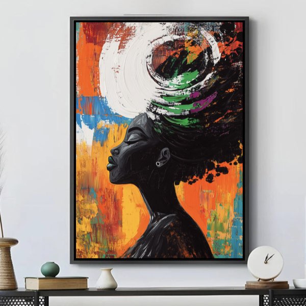Femme afrofuturiste abstraite