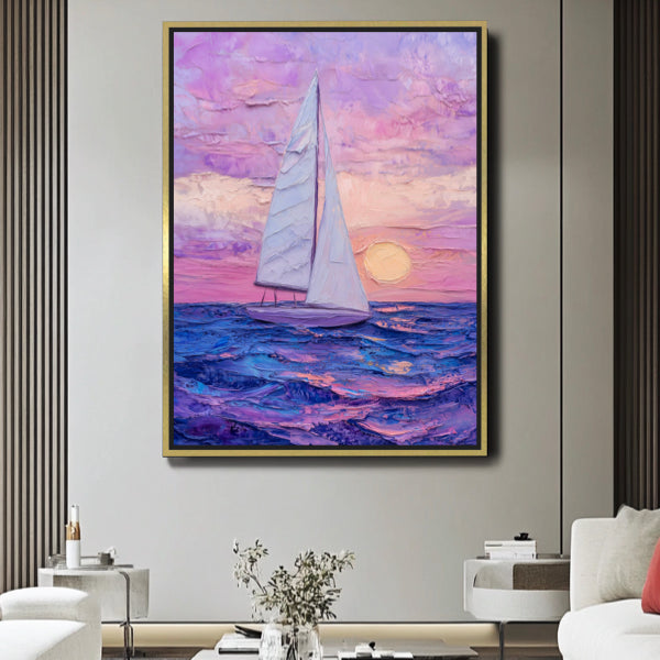 Paysage marin pastel