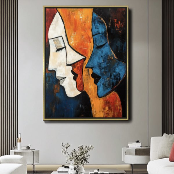 Tableau Abstrait Imprimé sur Toile - Décoration Murale Moderne