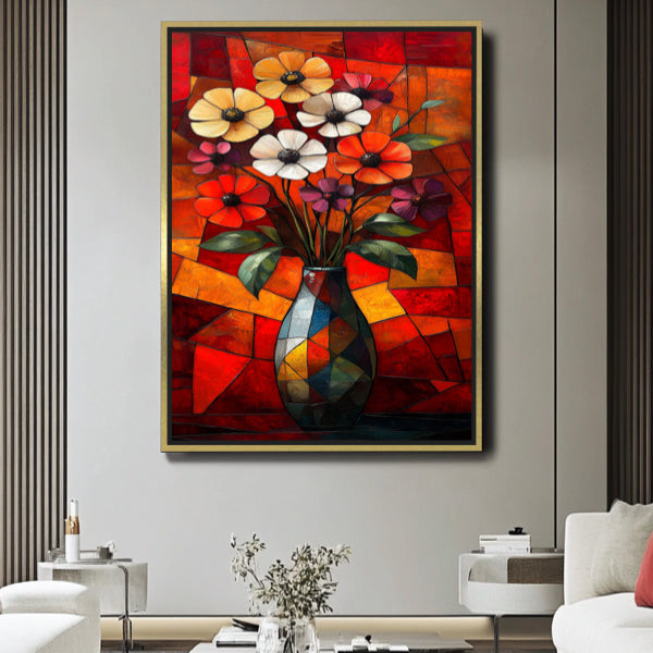 Fleurs Cubiste Minimaliste