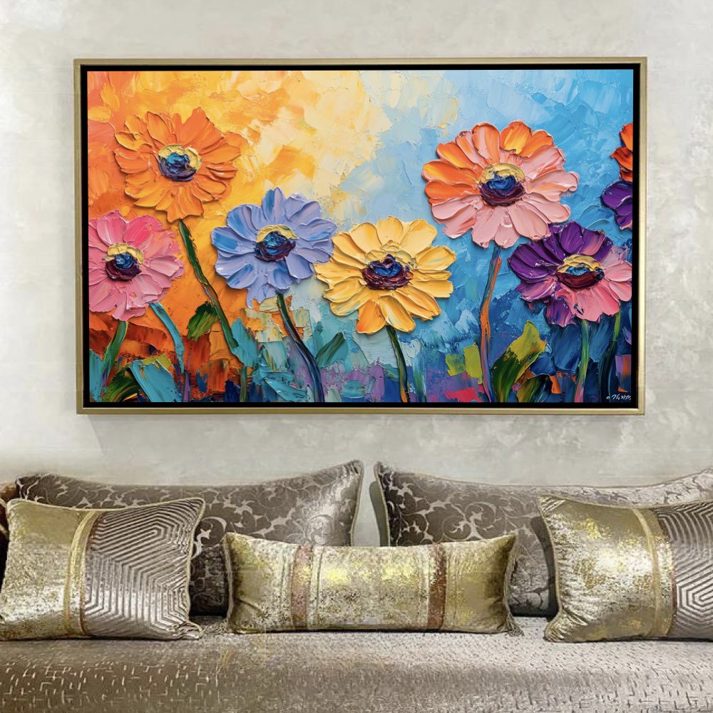 Fleurs reliefs vivants