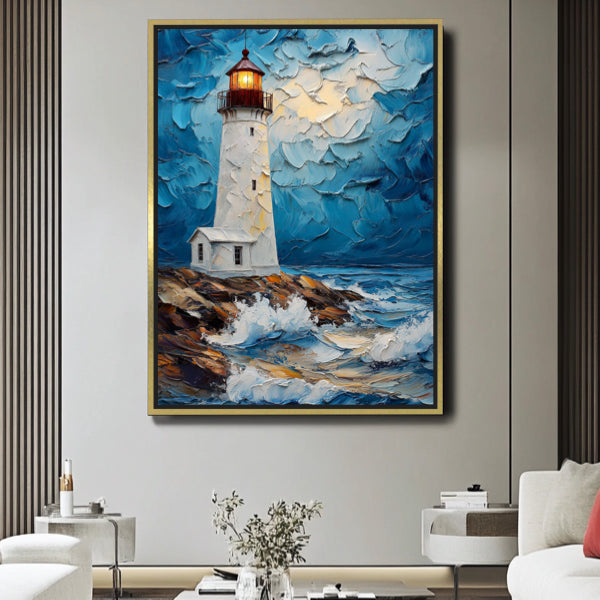 Nuit orageuse phare
