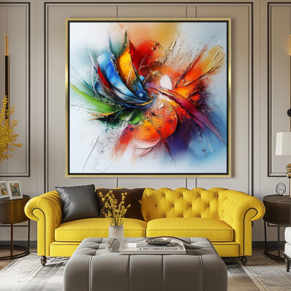 Art abstrait moderne - Couleurs élégantes pour bureau