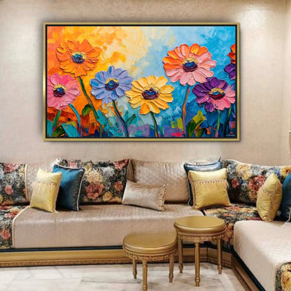Fleurs reliefs vivants