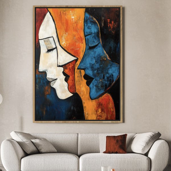 Tableau Abstrait Imprimé sur Toile - Décoration Murale Moderne