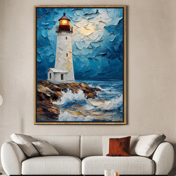 Nuit orageuse phare