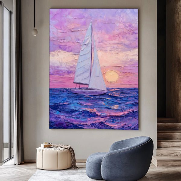 Paysage marin pastel
