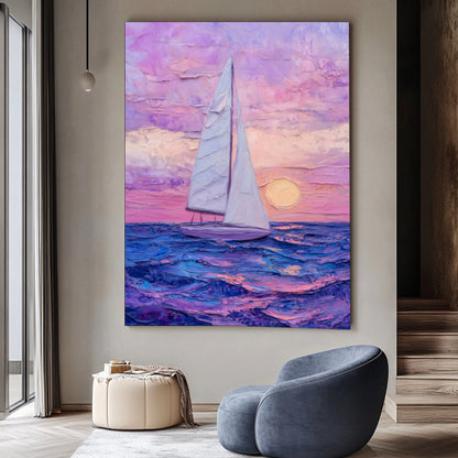 Paysage marin pastel