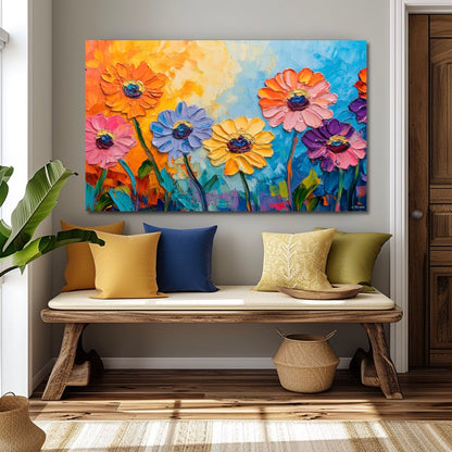 Fleurs reliefs vivants