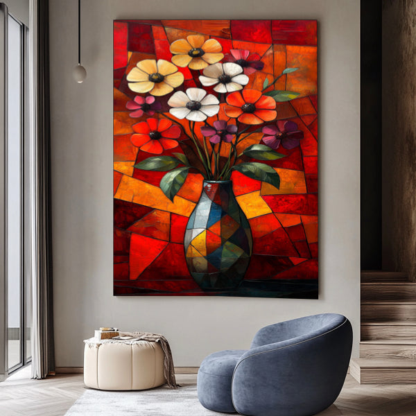 Fleurs Cubiste Minimaliste