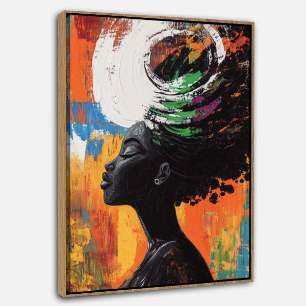 Femme afrofuturiste abstraite