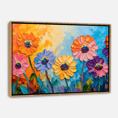 Fleurs reliefs vivants