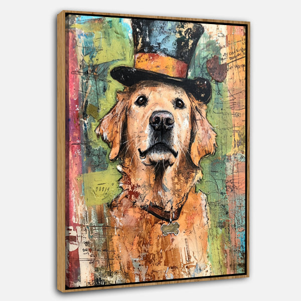 Chien au chapeau