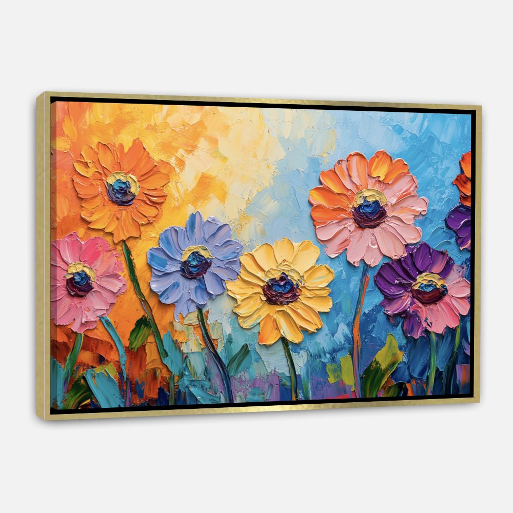 Fleurs reliefs vivants