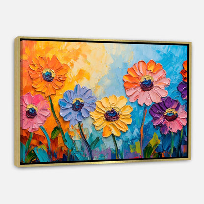 Fleurs reliefs vivants